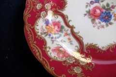 AYNSLEY PARAMOUNT MARONE  #7700-  BREAD & BUTTER PLATE   .....   http://jaapiesfinechinastore.com