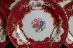 AYNSLEY PARAMOUNT MARONE  #7700-  DINNER PLATE   .....   http://jaapiesfinechinastore.com