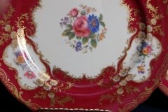 AYNSLEY PARAMOUNT MARONE  #7700-  DINNER PLATE   .....   http://jaapiesfinechinastore.com