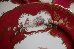 AYNSLEY PARAMOUNT MARONE  #7700-  DINNER PLATE   .....   http://jaapiesfinechinastore.com