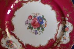 AYNSLEY PARAMOUNT MARONE  #7700-  DINNER PLATE   .....   http://jaapiesfinechinastore.com
