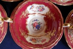 AYNSLEY PARAMOUNT MARONE  #7700- SOUP BOWL & SAUCER   .....   http://jaapiesfinechinastore.com