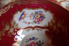 AYNSLEY PARAMOUNT MARONE  #7700- SOUP BOWL & SAUCER   .....   http://jaapiesfinechinastore.com
