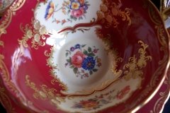 AYNSLEY PARAMOUNT MARONE  #7700- SOUP BOWL & SAUCER   .....   http://jaapiesfinechinastore.com