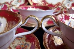 AYNSLEY PARAMOUNT MARONE  #7700- SOUP BOWL & SAUCER   .....   http://jaapiesfinechinastore.com