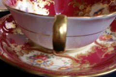 AYNSLEY PARAMOUNT MARONE  #7700- SOUP BOWL & SAUCER   .....   http://jaapiesfinechinastore.com