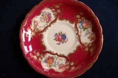 AYNSLEY PARAMOUNT MARONE  #7700- SOUP BOWL & SAUCER   .....   http://jaapiesfinechinastore.com