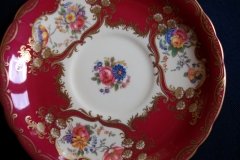 AYNSLEY PARAMOUNT MARONE  #7700- SOUP BOWL & SAUCER   .....   http://jaapiesfinechinastore.com