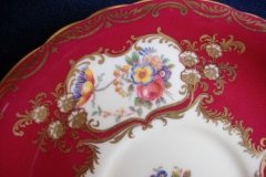 AYNSLEY PARAMOUNT MARONE  #7700- SOUP BOWL & SAUCER   .....   http://jaapiesfinechinastore.com