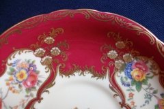 AYNSLEY PARAMOUNT MARONE  #7700- SOUP BOWL & SAUCER   .....   http://jaapiesfinechinastore.com