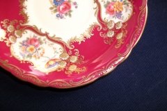 AYNSLEY PARAMOUNT MARONE  #7700- SOUP BOWL & SAUCER   .....   http://jaapiesfinechinastore.com
