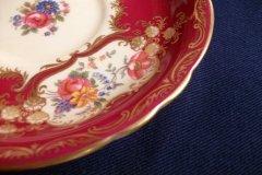 AYNSLEY PARAMOUNT MARONE  #7700- SOUP BOWL & SAUCER   .....   http://jaapiesfinechinastore.com