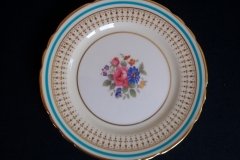 AYNSLEY PORTRUSH TEAL BLUE #7429- BREAD & BUTTER PLATES  .....   http://jaapiesfinechinastore.com