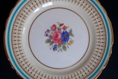 AYNSLEY PORTRUSH TEAL BLUE #7429- BREAD & BUTTER PLATES  .....   http://jaapiesfinechinastore.com