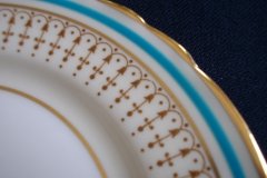 AYNSLEY PORTRUSH TEAL BLUE #7429- BREAD & BUTTER PLATES  .....   http://jaapiesfinechinastore.com