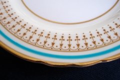 AYNSLEY PORTRUSH TEAL BLUE #7429- BREAD & BUTTER PLATES  .....   http://jaapiesfinechinastore.com