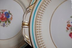 AYNSLEY PORTRUSH TEAL BLUE #7429- CAKE SERVING  PLATE  .....   http://jaapiesfinechinastore.com