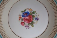 AYNSLEY PORTRUSH TEAL BLUE #7429- CAKE SERVING  PLATE  .....   http://jaapiesfinechinastore.com