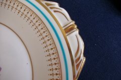 AYNSLEY PORTRUSH TEAL BLUE #7429- CAKE SERVING  PLATE  .....   http://jaapiesfinechinastore.com