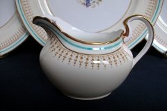 AYNSLEY PORTRUSH TEAL BLUE #7429- CREAMER   .....   http://jaapiesfinechinastore.com