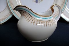 AYNSLEY PORTRUSH TEAL BLUE #7429- CREAMER   .....   http://jaapiesfinechinastore.com