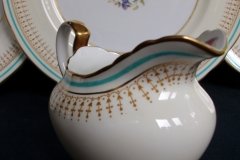 AYNSLEY PORTRUSH TEAL BLUE #7429- CREAMER   .....   http://jaapiesfinechinastore.com