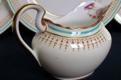 AYNSLEY PORTRUSH TEAL BLUE #7429- CREAMER   .....   http://jaapiesfinechinastore.com