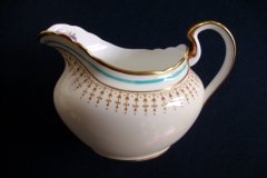 AYNSLEY PORTRUSH TEAL BLUE #7429- CREAMER   .....   http://jaapiesfinechinastore.com