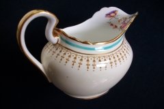AYNSLEY PORTRUSH TEAL BLUE #7429- CREAMER   .....   http://jaapiesfinechinastore.com