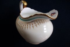 AYNSLEY PORTRUSH TEAL BLUE #7429- CREAMER   .....   http://jaapiesfinechinastore.com