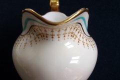AYNSLEY PORTRUSH TEAL BLUE #7429- CREAMER   .....   http://jaapiesfinechinastore.com