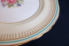 AYNSLEY PORTRUSH TEAL BLUE #7429- DINNER PLATES  .....   http://jaapiesfinechinastore.com
