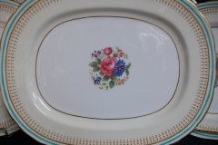 AYNSLEY PORTRUSH TEAL BLUE #7429- PLATTER 13 1/4"  .....   http://jaapiesfinechinastore.com