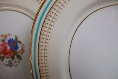 AYNSLEY PORTRUSH TEAL BLUE #7429- PLATTER 13 1/4"  .....   http://jaapiesfinechinastore.com