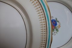 AYNSLEY PORTRUSH TEAL BLUE #7429- PLATTER 13 1/4"  .....   http://jaapiesfinechinastore.com