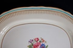 AYNSLEY PORTRUSH TEAL BLUE #7429- PLATTER 13 1/4"  .....   http://jaapiesfinechinastore.com