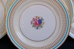 AYNSLEY PORTRUSH TEAL BLUE #7429- SALAD PLATES  .....   http://jaapiesfinechinastore.com