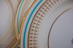 AYNSLEY PORTRUSH TEAL BLUE #7429- SALAD PLATES  .....   http://jaapiesfinechinastore.com