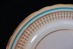 AYNSLEY PORTRUSH TEAL BLUE #7429- SALAD PLATES  .....   http://jaapiesfinechinastore.com