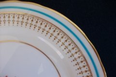 AYNSLEY PORTRUSH TEAL BLUE #7429- SALAD PLATES  .....   http://jaapiesfinechinastore.com