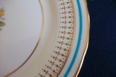 AYNSLEY PORTRUSH TEAL BLUE #7429- SALAD PLATES  .....   http://jaapiesfinechinastore.com