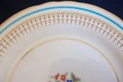 AYNSLEY PORTRUSH TEAL BLUE #7429- SALAD PLATES  .....   http://jaapiesfinechinastore.com