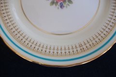AYNSLEY PORTRUSH TEAL BLUE #7429- SALAD PLATES  .....   http://jaapiesfinechinastore.com