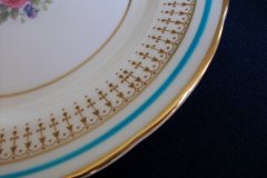 AYNSLEY PORTRUSH TEAL BLUE #7429- SALAD PLATES  .....   http://jaapiesfinechinastore.com