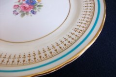 AYNSLEY PORTRUSH TEAL BLUE #7429- SALAD PLATES  .....   http://jaapiesfinechinastore.com