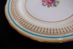 AYNSLEY PORTRUSH TEAL BLUE #7429- SALAD PLATES  .....   http://jaapiesfinechinastore.com