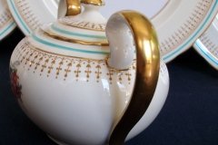AYNSLEY PORTRUSH TEAL BLUE #7429- SUGAR BOWL  .....   http://jaapiesfinechinastore.com
