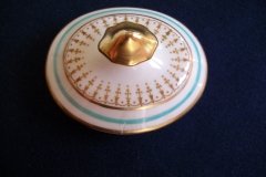 AYNSLEY PORTRUSH TEAL BLUE #7429- SUGAR BOWL  .....   http://jaapiesfinechinastore.com