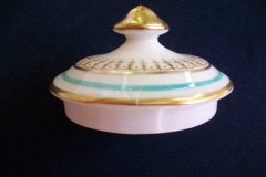 AYNSLEY PORTRUSH TEAL BLUE #7429- SUGAR BOWL  .....   http://jaapiesfinechinastore.com
