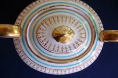 AYNSLEY PORTRUSH TEAL BLUE #7429- SUGAR BOWL  .....   http://jaapiesfinechinastore.com